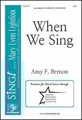 When We Sing SAB choral sheet music cover